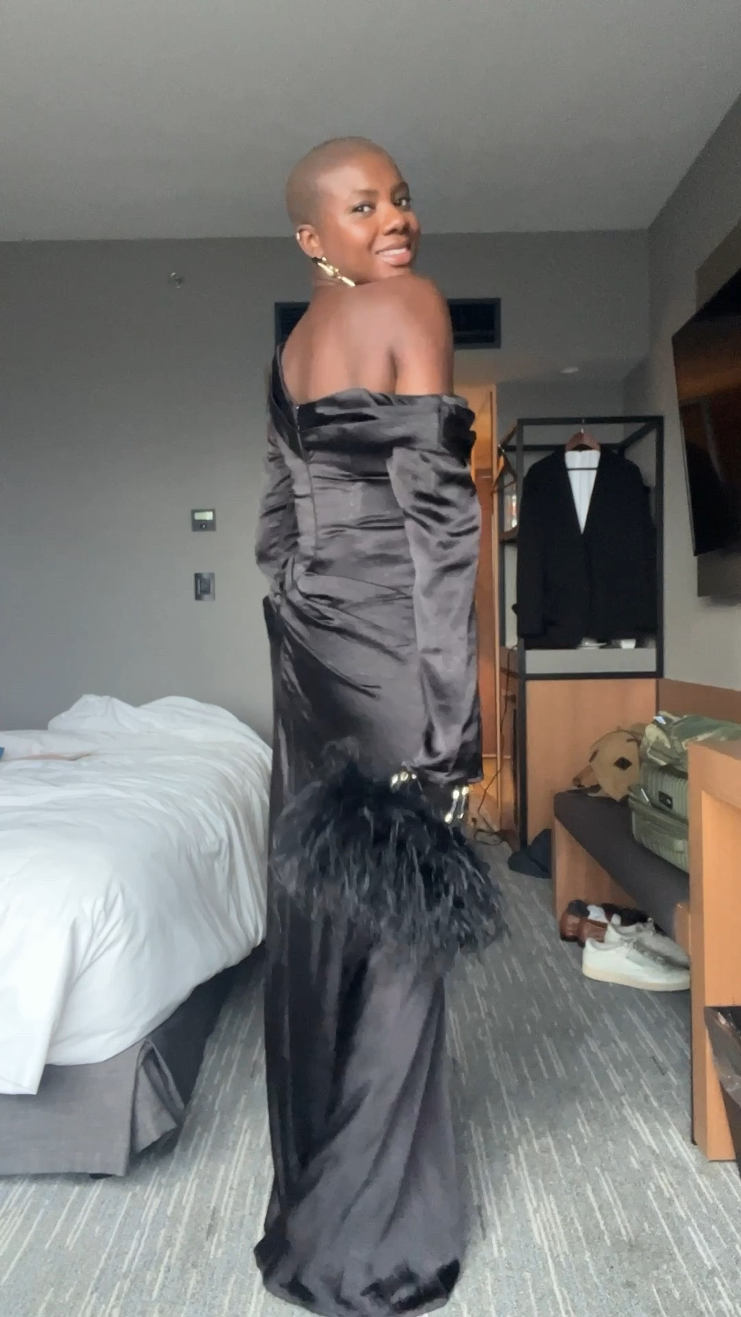 Black one shoulder wedding guest dress for a Black tie wedding! I’m wearing a medium, I’m typically a small, size up  

#LTKWedding #LTKValentine