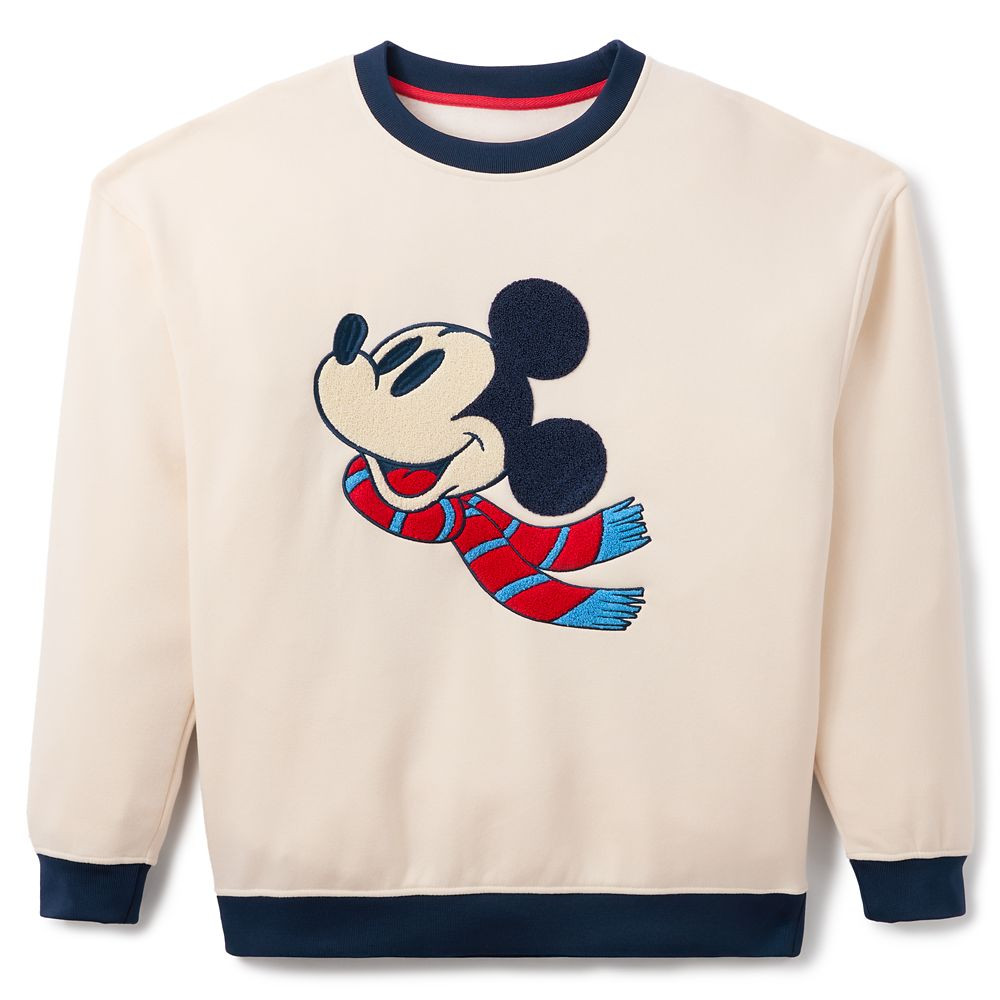 Mickey Mouse Winter Scenic Pullover Sweatshirt for Adults | Disney Store