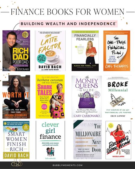 Empower yourself with the top finance books for women to achieve financial independence, build wealth, and kearn from the female financial role models. 