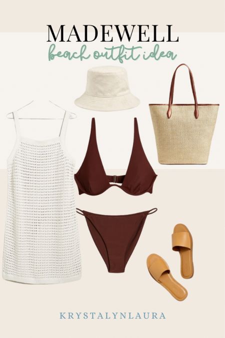 @madewell beach outfit idea, European summer outfit, swimwear beachwear, neutral beach outfit 

#LTKswim #LTKxMadewell #LTKtravel