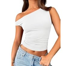Trendy Queen Womens Off The Shoulder Tops Sleeveless Shirts Going Out Crop Tank Tops Slim Fitted ... | Amazon (US)