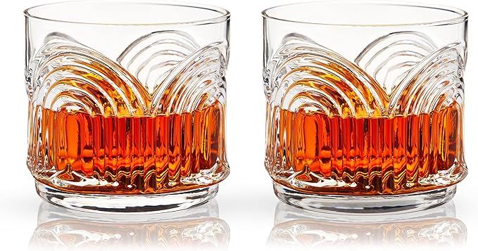 Viski Drinking Glasses, Set of 2, Modern - Clear | Amazon (US)