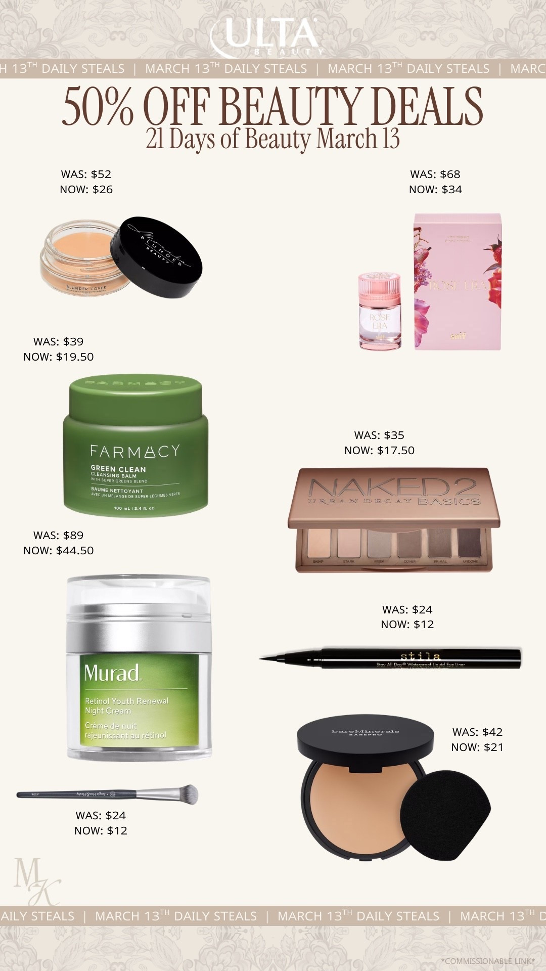  Ulta Beauty sale, Ulta 21 Days of Beauty, 21 Days of Beauty deals, beauty sale 2026, makeup sale, skincare sale, mature skin, hydrating skincare, skincare routine, skincare essentials, beauty, makeup, make up, makeup must haves, everyday makeup routine, full glam makeup, natural makeup look, dewy makeup, long lasting makeup, trending beauty products, hair tools, hair styling tools, hair care routine, frizz control, beauty favorites

#LTKSaleAlert #LTKselfcare #LTKBeauty