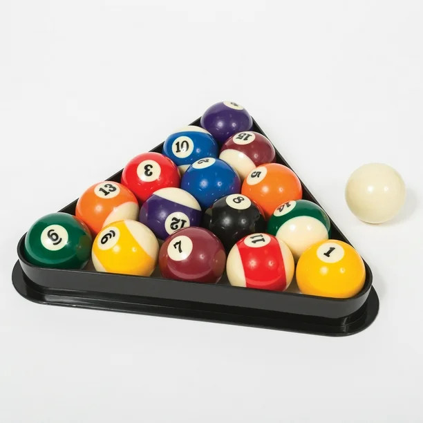 Classic Sport, Billiard Ball Set with Molded Triangle, Official Size - Walmart.com | Walmart (US)