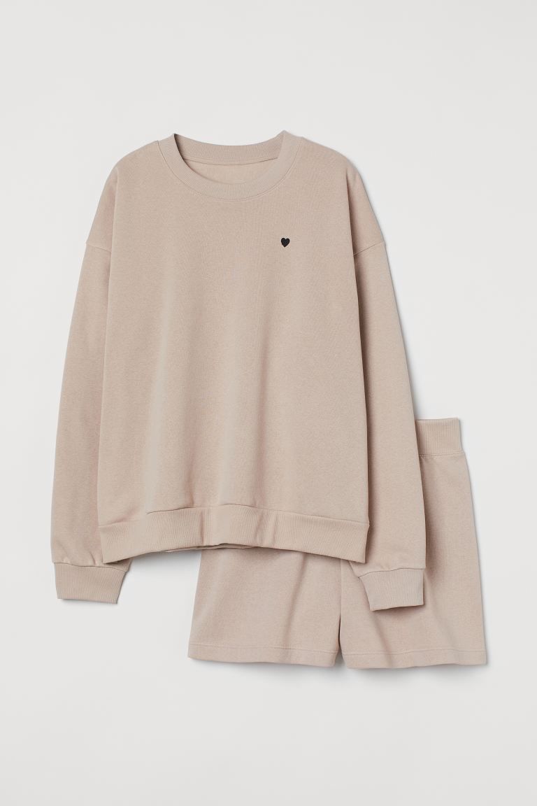 Pajama Sweatshirt and Shorts | H&M (US + CA)