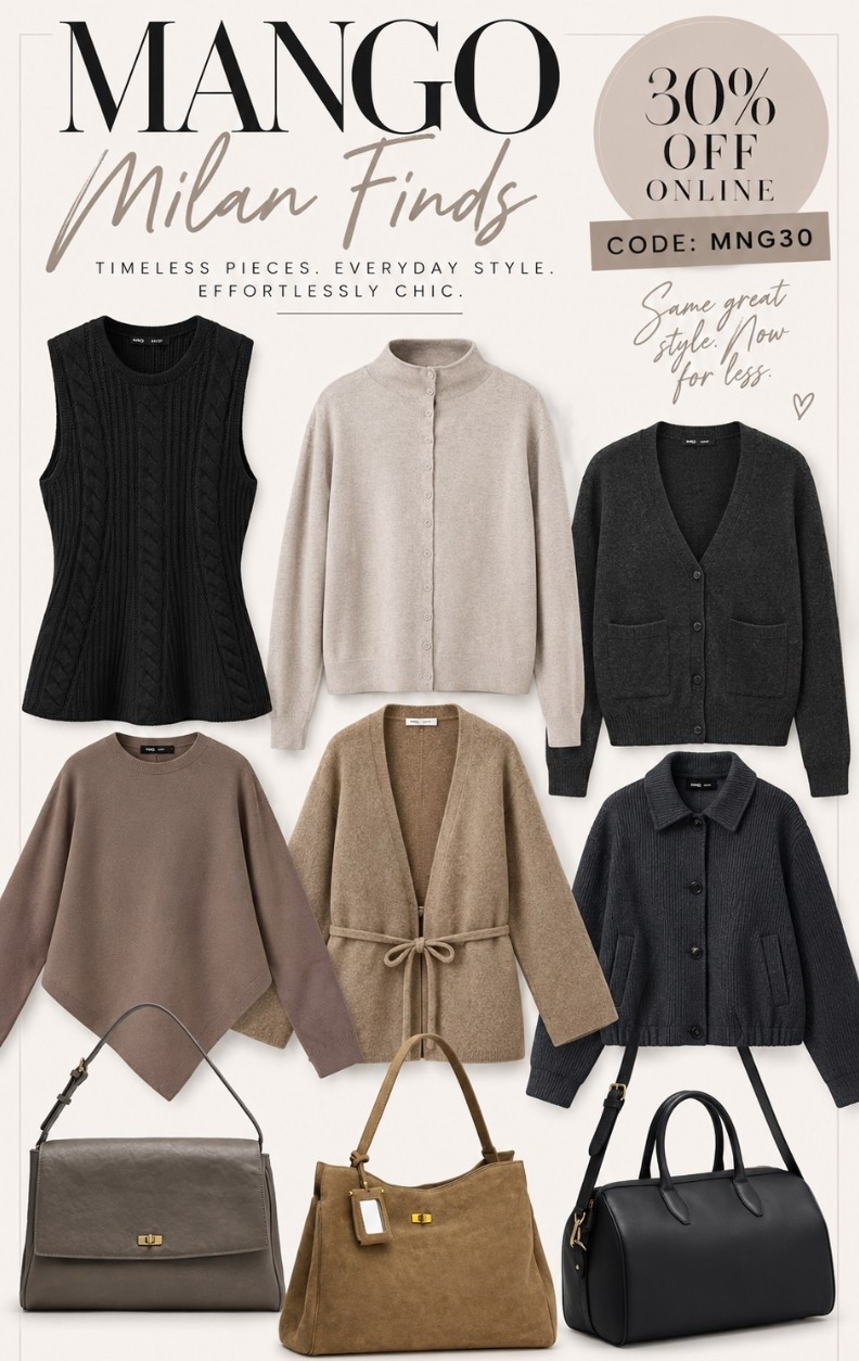 Fav finds at Mango in Milan but all on sale 30% off code MNG30

#LTKootd #LTKOver40 #LTKPetite