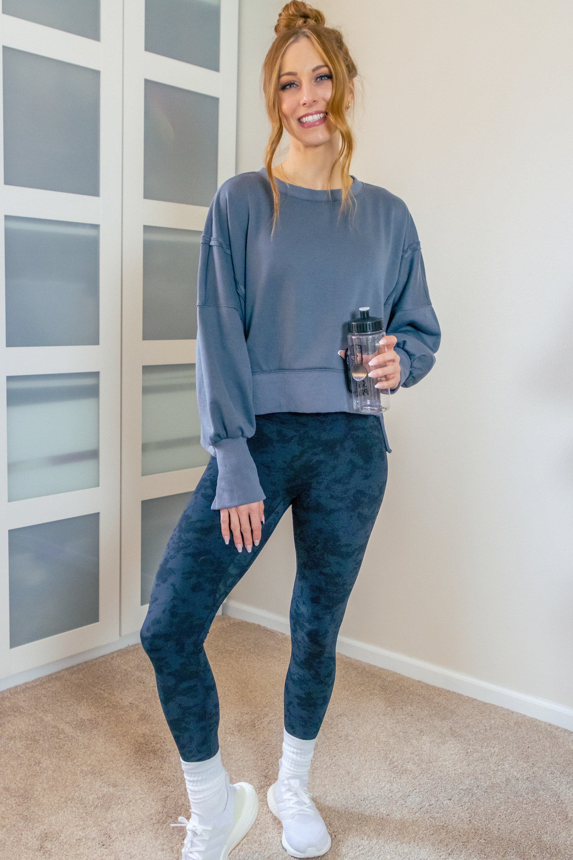 One of my go-to workout outfits. These leggings are a size small in the cloud black option. I’m in a size medium in the sweatshirt in the dark gray color.
 

 #LTKfitnessgoals #LTKActive #LTKFindsUnder50