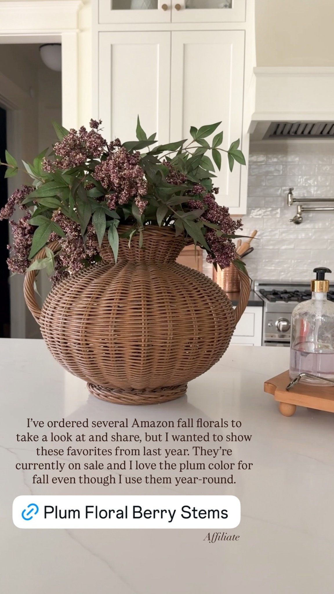 I’ve ordered several Amazon fall florals to take a look at and share, but I wanted to show these favorites from last year. They’re currently on sale and I love the plum color for fall even though I use them year-round.  These are the dusty plum color.

#LTKHome #LTKSaleAlert #LTKSeasonal