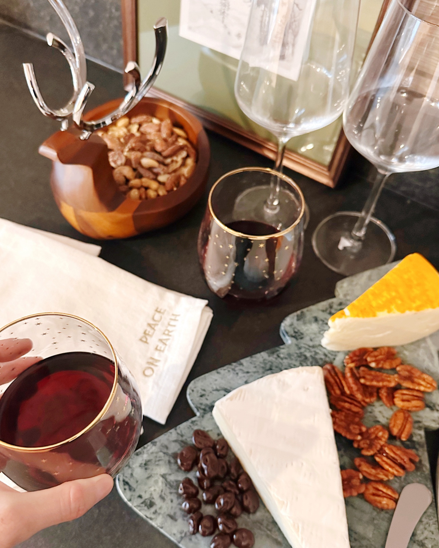 @wayfair holiday entertaining favorites for Christmas and Thanksgiving- get ready to entertain your guests with affordable tabletop entertaining favorites from Wayfair 🌲🦃  These also make great hostess gifts ❤️ Christmas tree cheese board, reindeer nut or candy dish, holiday embroidered napkins and gold star wine glasses 🍷 #ad #paidlink #wayfairpartner #wayfair #holidays #entertaining

#LTKGiftGuide #LTKHoliday #LTKHome