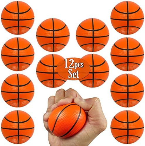 Mini Basketball Stress Balls 12 Pcs Pack | 2.5” Inch Mini Basketballs for Kids | Small Basketba... | Amazon (US)