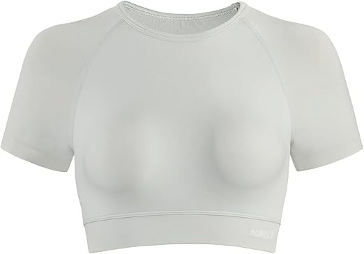 AUROLA Influence Crop Top Workout Shirts for Women, Ultra-Soft Seamless Gym T Shirts Short Sleeve... | Amazon (US)