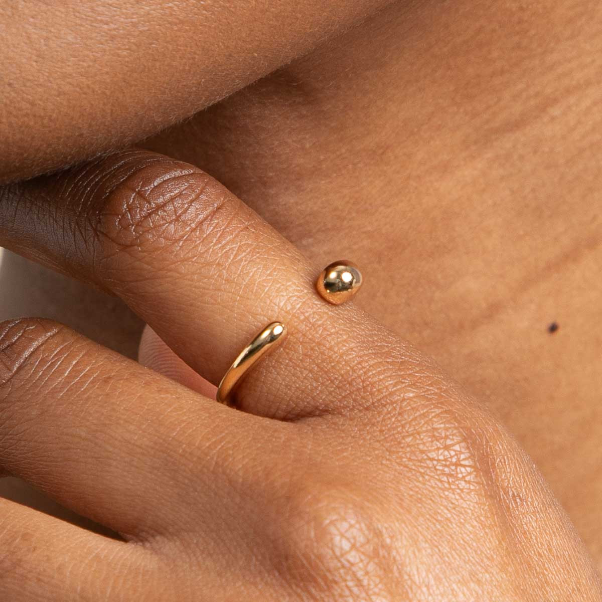Molten Gold Open Ring | Astrid & Miyu Rings | Astrid and Miyu