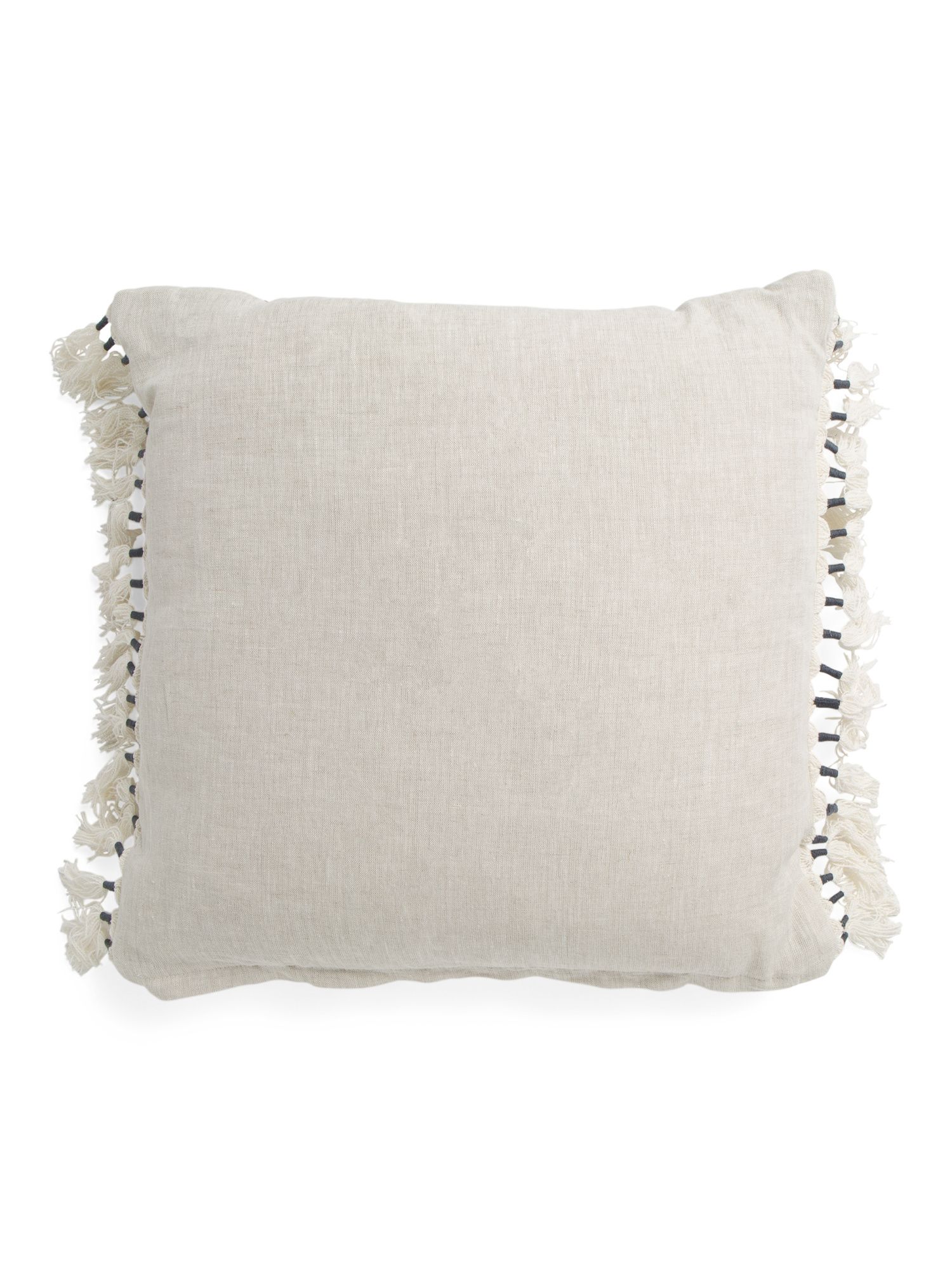 20x20 Linen Oscar Tassel Pillow | TJ Maxx