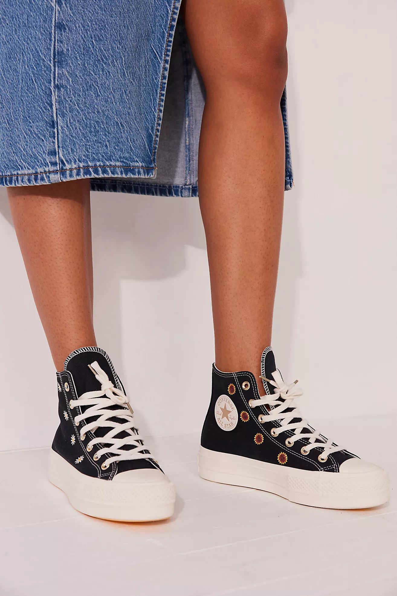 Chuck Taylor All Stars Sunflower Lift Sneakers | Free People (Global - UK&FR Excluded)