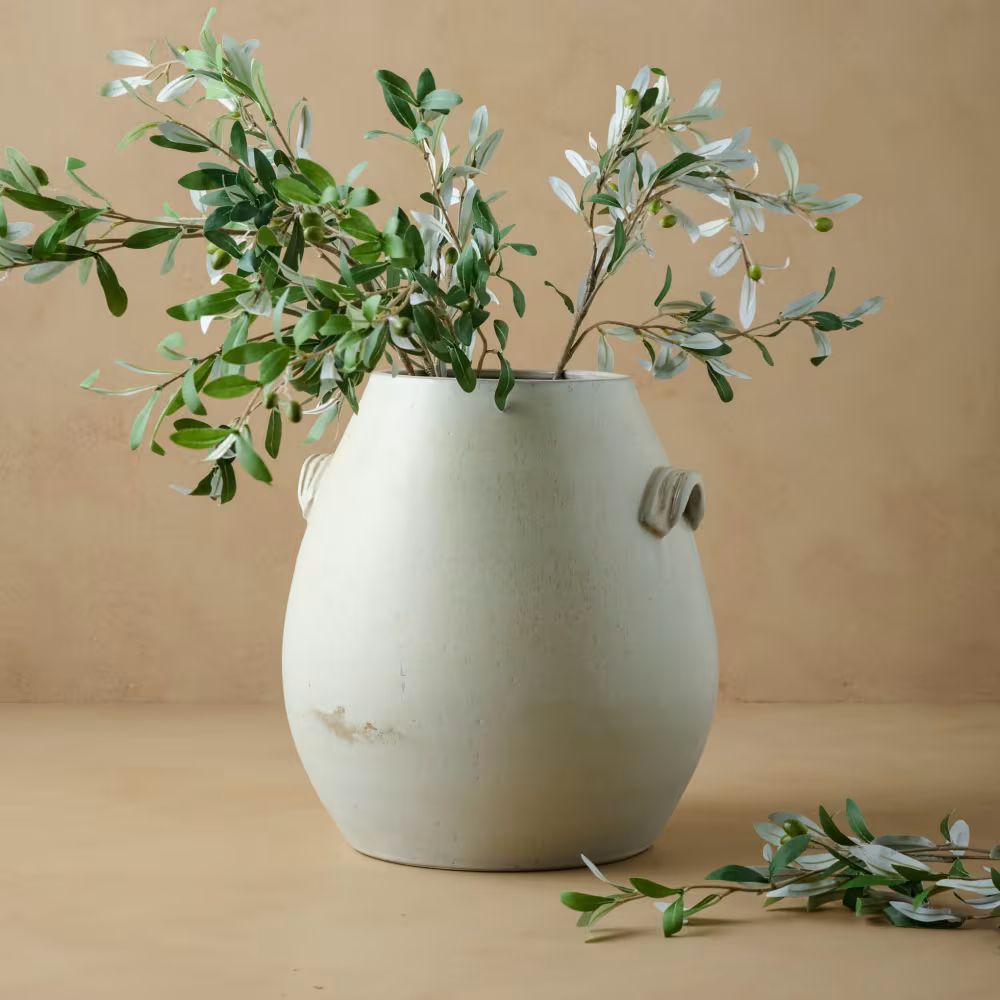 French Grey Vase with Handles | Magnolia