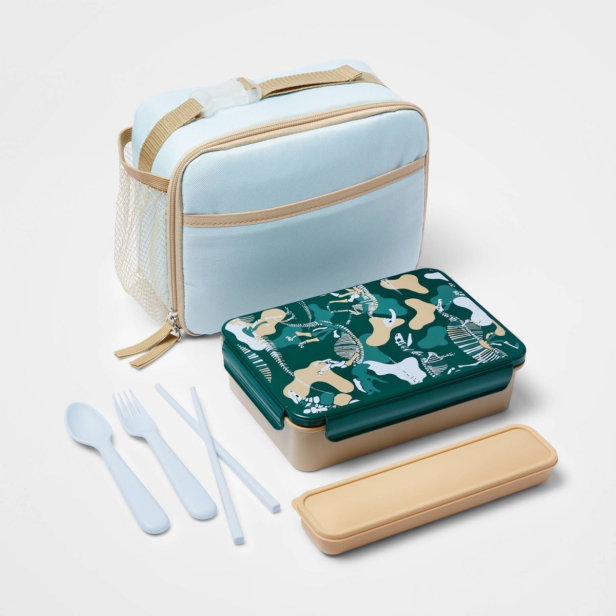 Lunch Box and Bag Set with Utensils Dino - Cat & Jack™ | Target