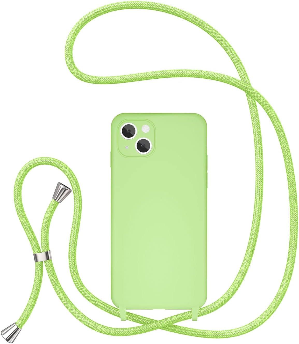 UEEBAI Crossbody Lanyard Phone case for iPhone 14 6.1 inch, Silicone Phone Cover with Adjustable ... | Amazon (US)
