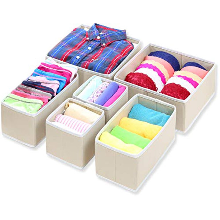 Simple Houseware 6PK Closet Storage Box, Beige (2L2M2S) | Walmart (US)