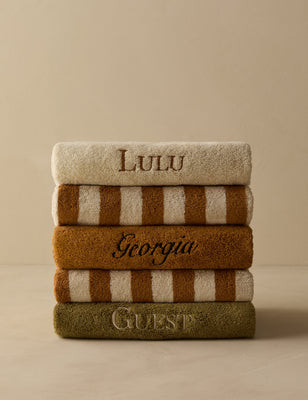 Enzo Organic Cotton Bath Towel by Sarah Sherman Samuel, Ivory | Lulu and Georgia 