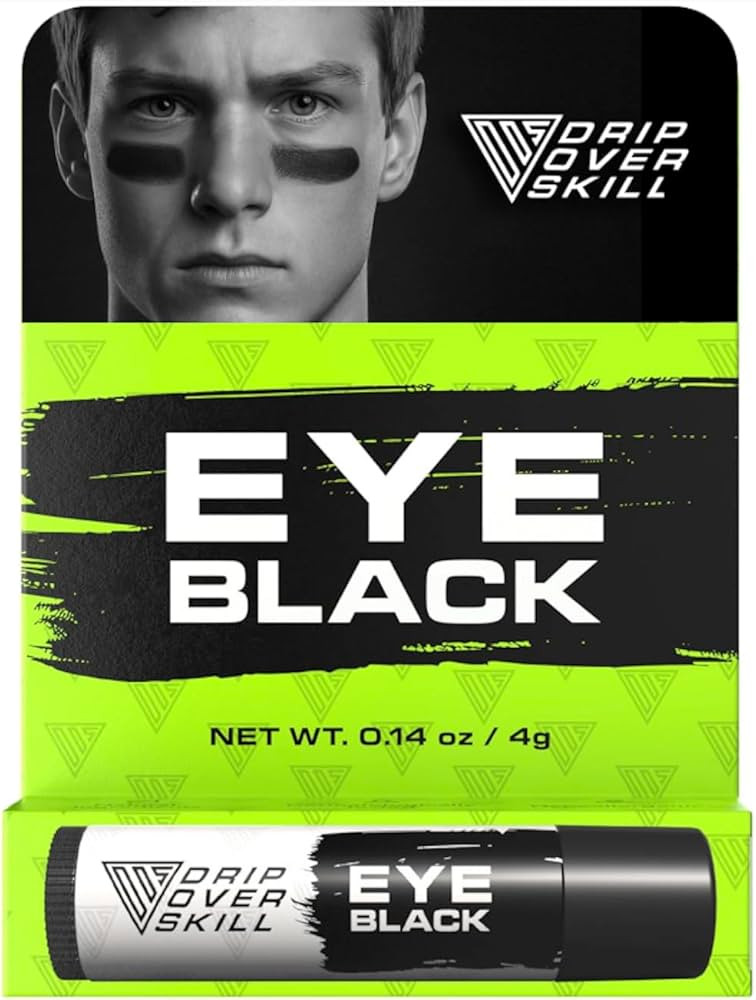 Eye Black by DRIP Over Skill, Made with Natural Ingredients, Skin-Safe Sports Face Paint Stick, R... | Amazon (US)