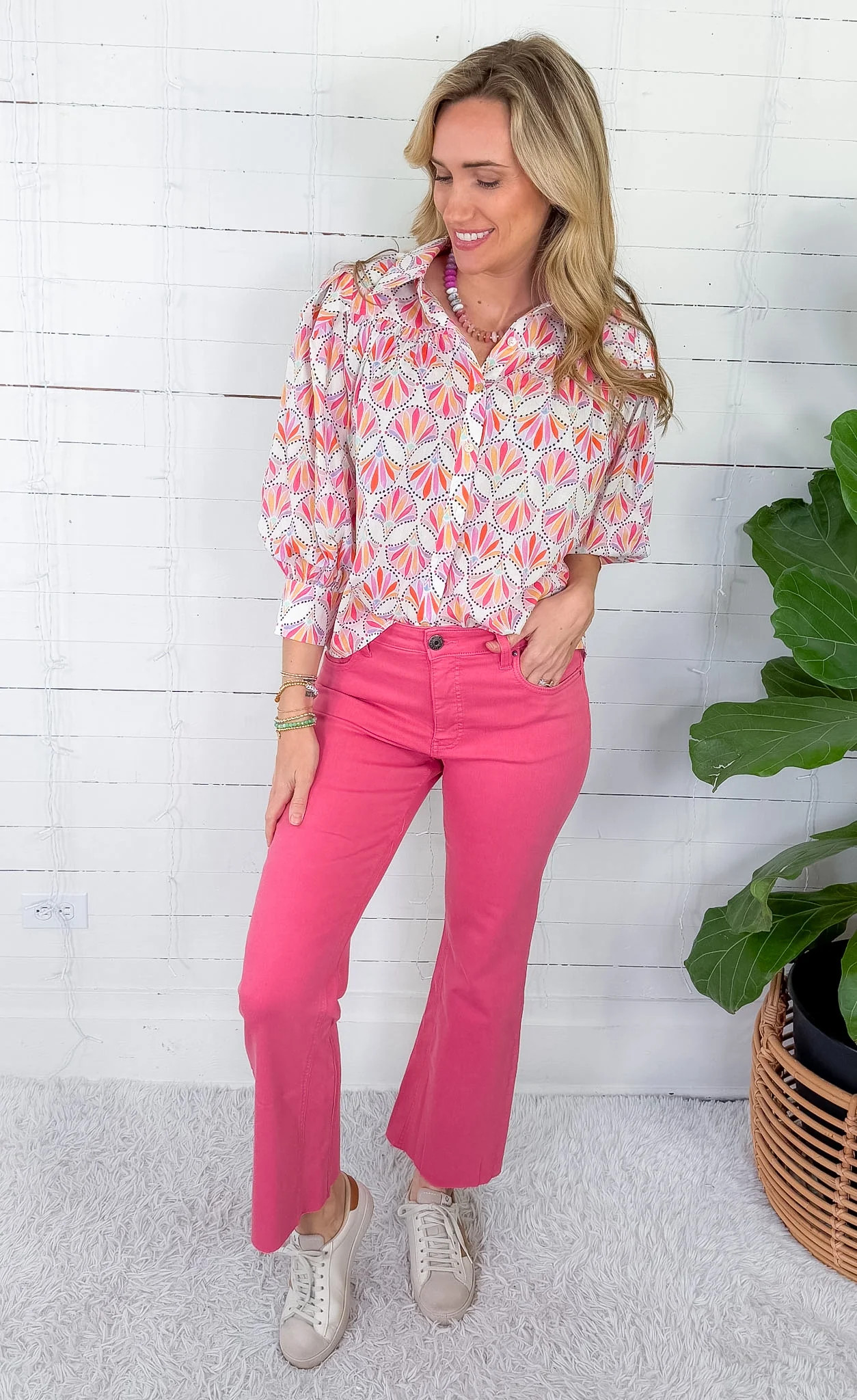 Constance Pink Multi Top PINCH | Clover and Bee | Clover + Bee