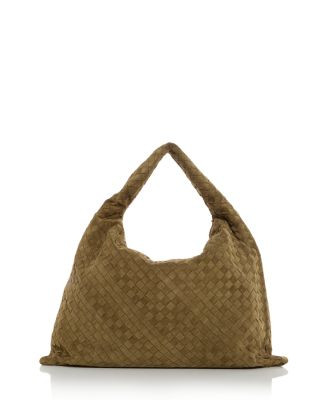 Bottega Veneta Intrecciato Suede Shoulder Bag  | Bloomingdale's Handbags | Bloomingdale's (US)