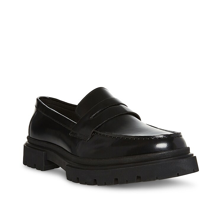 Steve Madden Zeb Penny Loafer | Men's | Black | Size 9.5 | Loafers | Lug | Penny | DSW