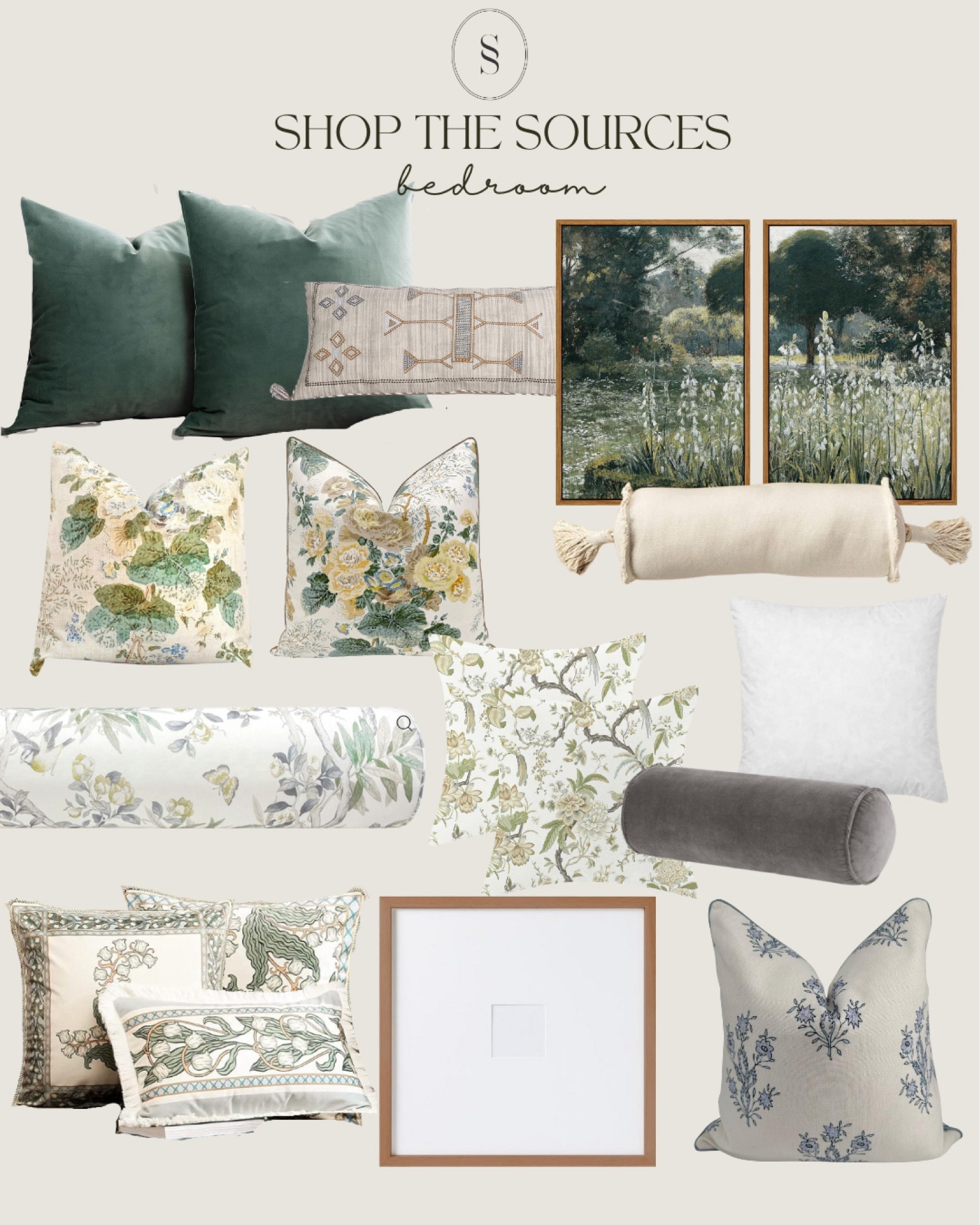Bedroom pillows and art options! 

#LTKhome