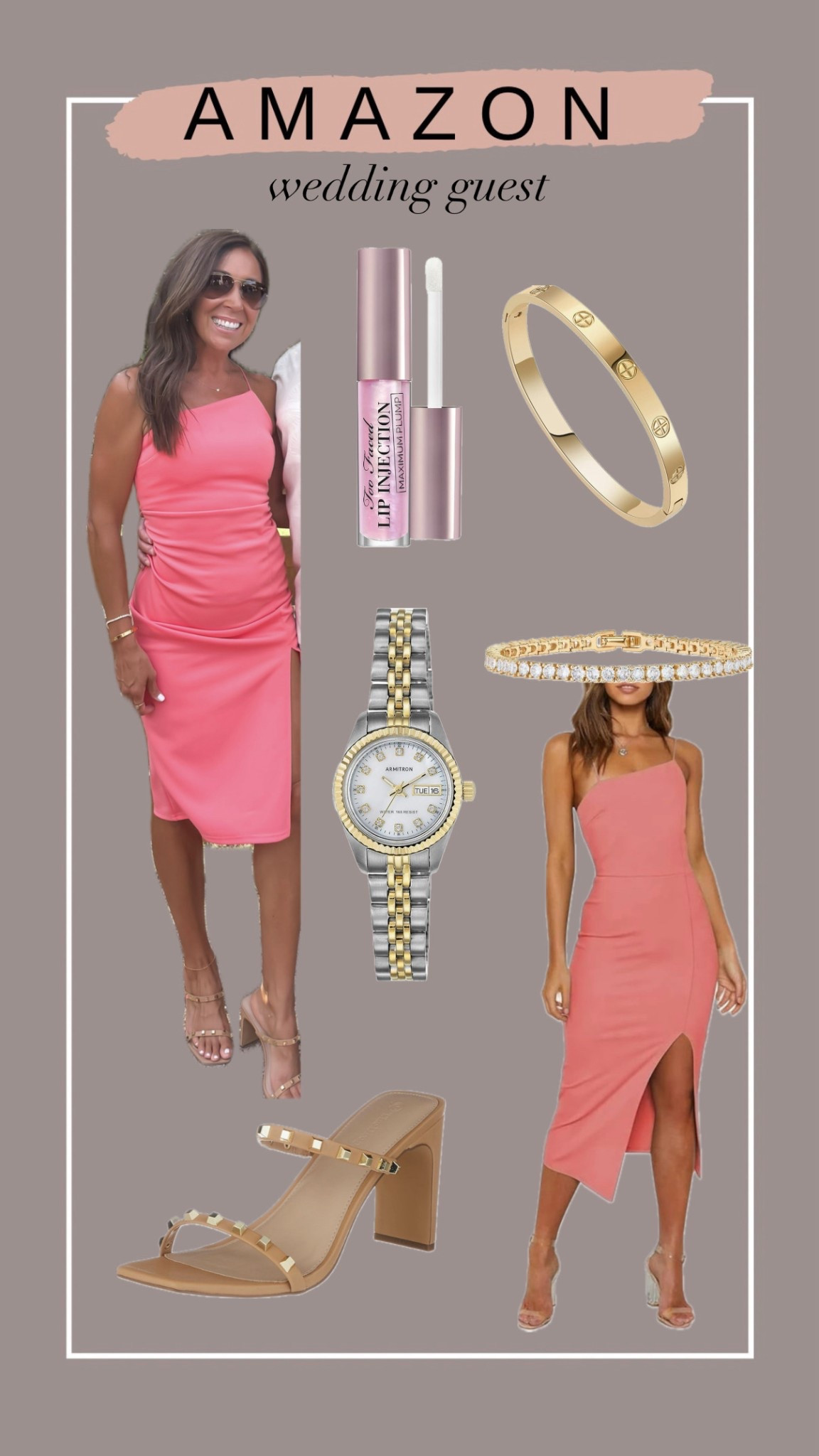 Amazon wedding guest ✨ 

Wearing a size small in the dress! 

#LTKStyleTip #LTKWedding #LTKSummerEdit