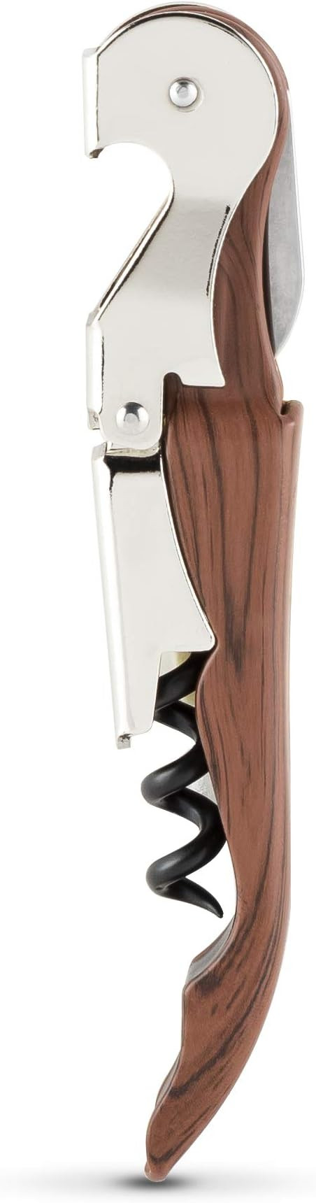True TrueTap Double Hinged Waiter’s Corkscrew, Riveted Wood Wine Bottle Opener with Foil Cutter... | Amazon (US)