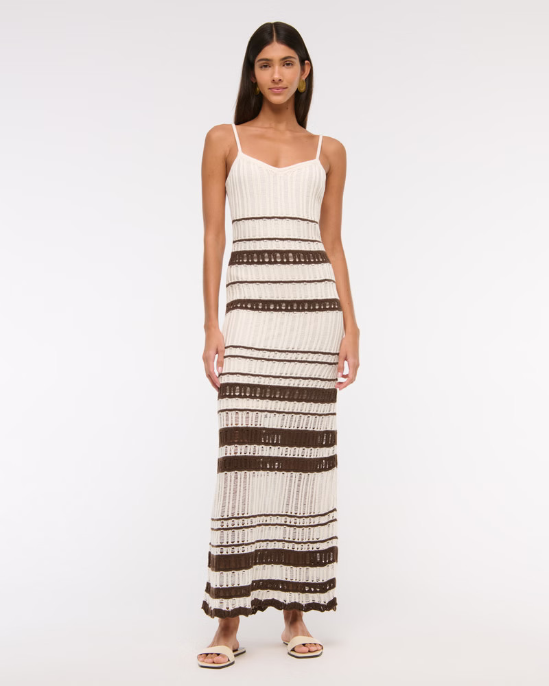 Women's Crochet-Style Maxi Dress | Women's Dresses & Jumpsuits | Abercrombie.com | Abercrombie & Fitch (US)