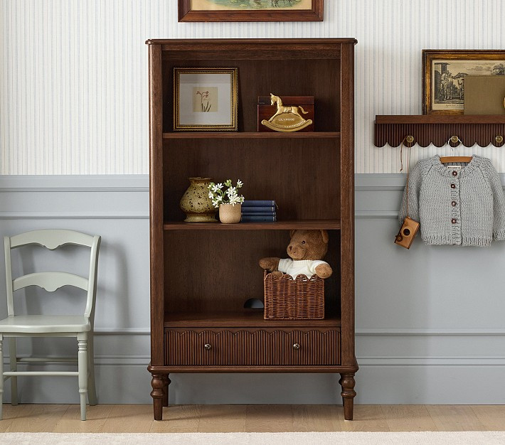 Chris Loves Julia Scallop Bookcase | Pottery Barn Kids