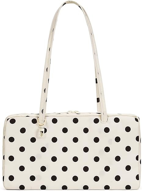 Slouchy Tote Bags Polka Dot Nylon Bowler Bag for Women Hobo Bags Large Shoulder Bag for Travel Wo... | Amazon (US)