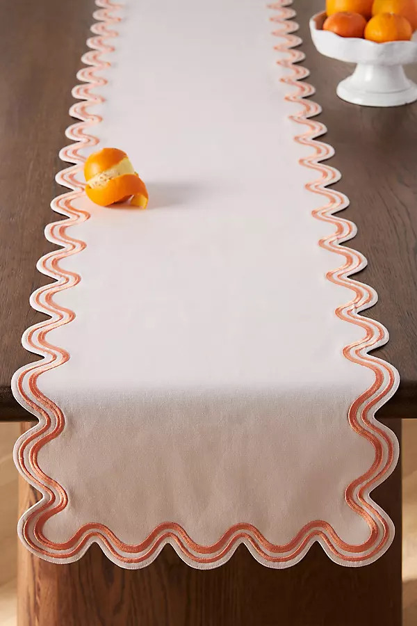 Madeline Embroidered Table Runner | Anthropologie (US)