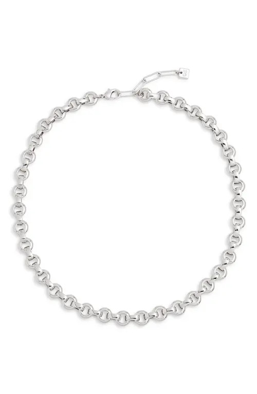 Open Edit Flat Cable Chain Necklace in Silver at Nordstrom | Nordstrom