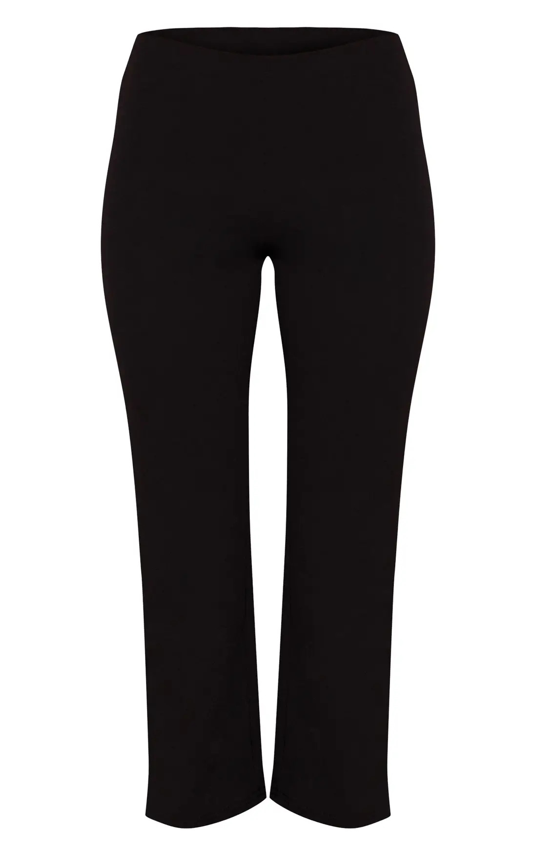 Black Stretch Cropped Cigarette Trouser | PrettyLittleThing UK