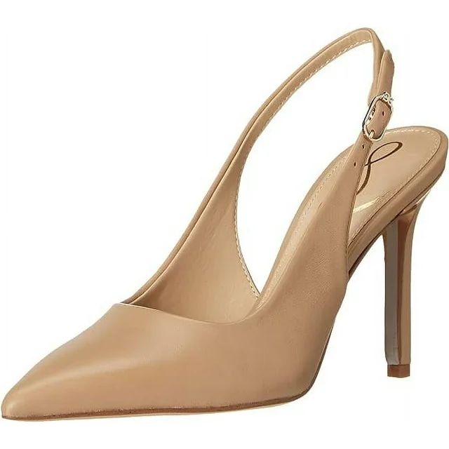 Sam Edelman Hazel Sling Soft Beige Pointed Toe Stiletto Heel Fashion Pumps (Soft Beige, 9) | Walmart (US)