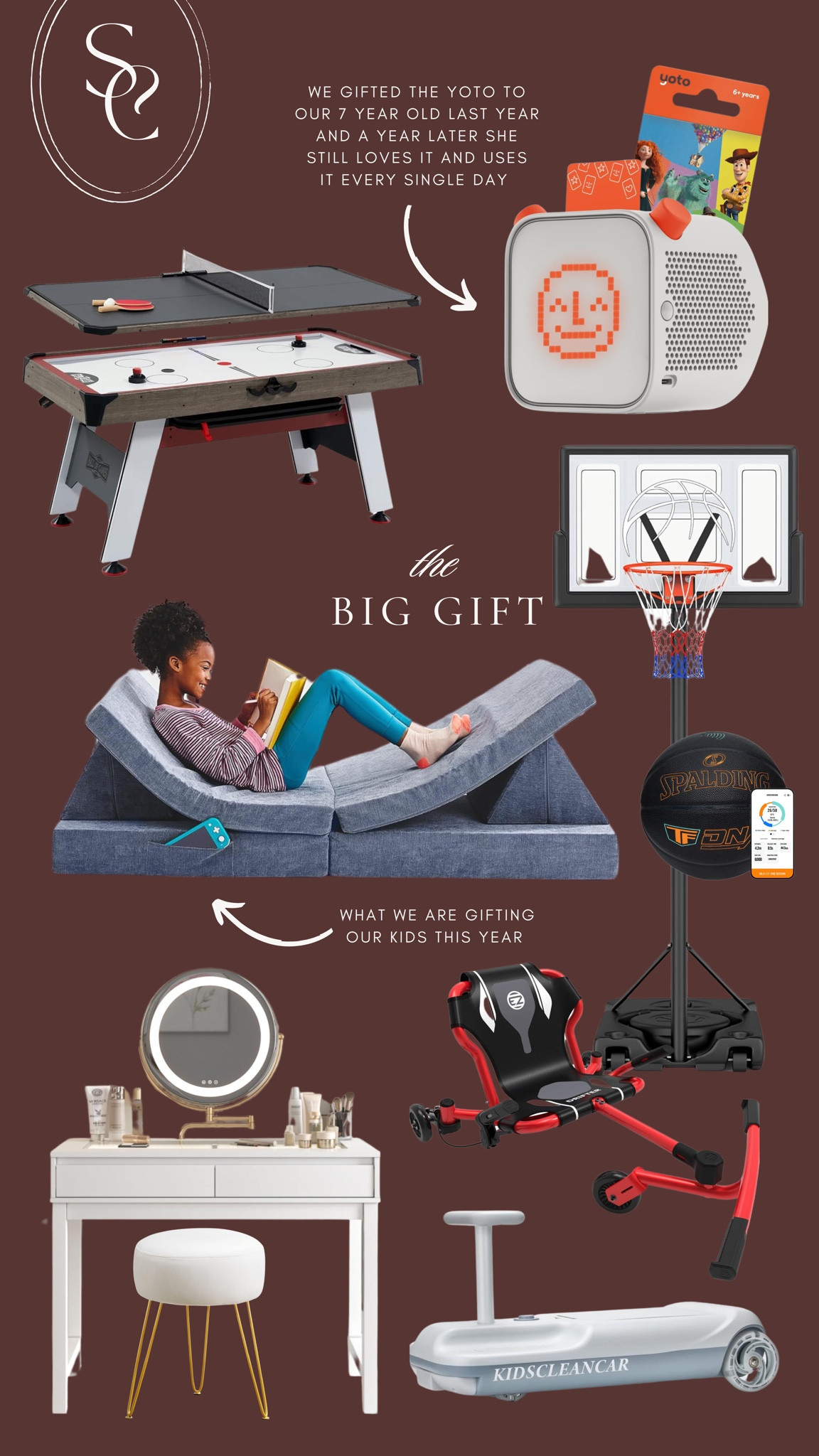 Gift guide for THE BIG GIFT | What kids want and will actually use for years to come…

#kidsgiftguide #giftsforkids #thebiggift #kidspresent #presentsforkids #kidsgiftideas #santagift


#LTKGiftGuide #LTKHoliday #LTKKids