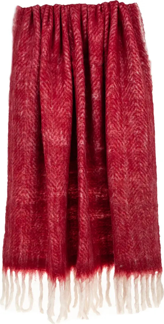 PARKLAND COLLECTION Nagar Transitional Red 52" x 67" Woven Handloom Throw Blanket | Nordstromrack | Nordstrom Rack