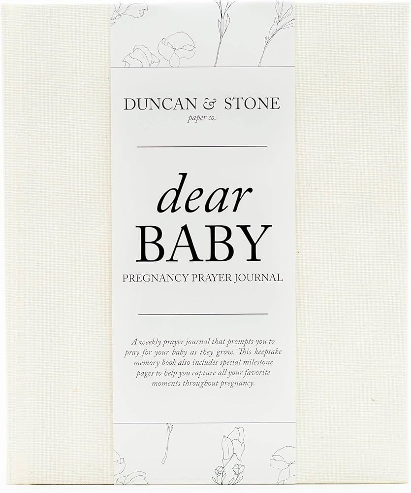 Dear Baby Pregnancy Prayer Journal (Ivory, 110 Pages) by Duncan & Stone - Pregnancy Scrapbook Alb... | Amazon (US)