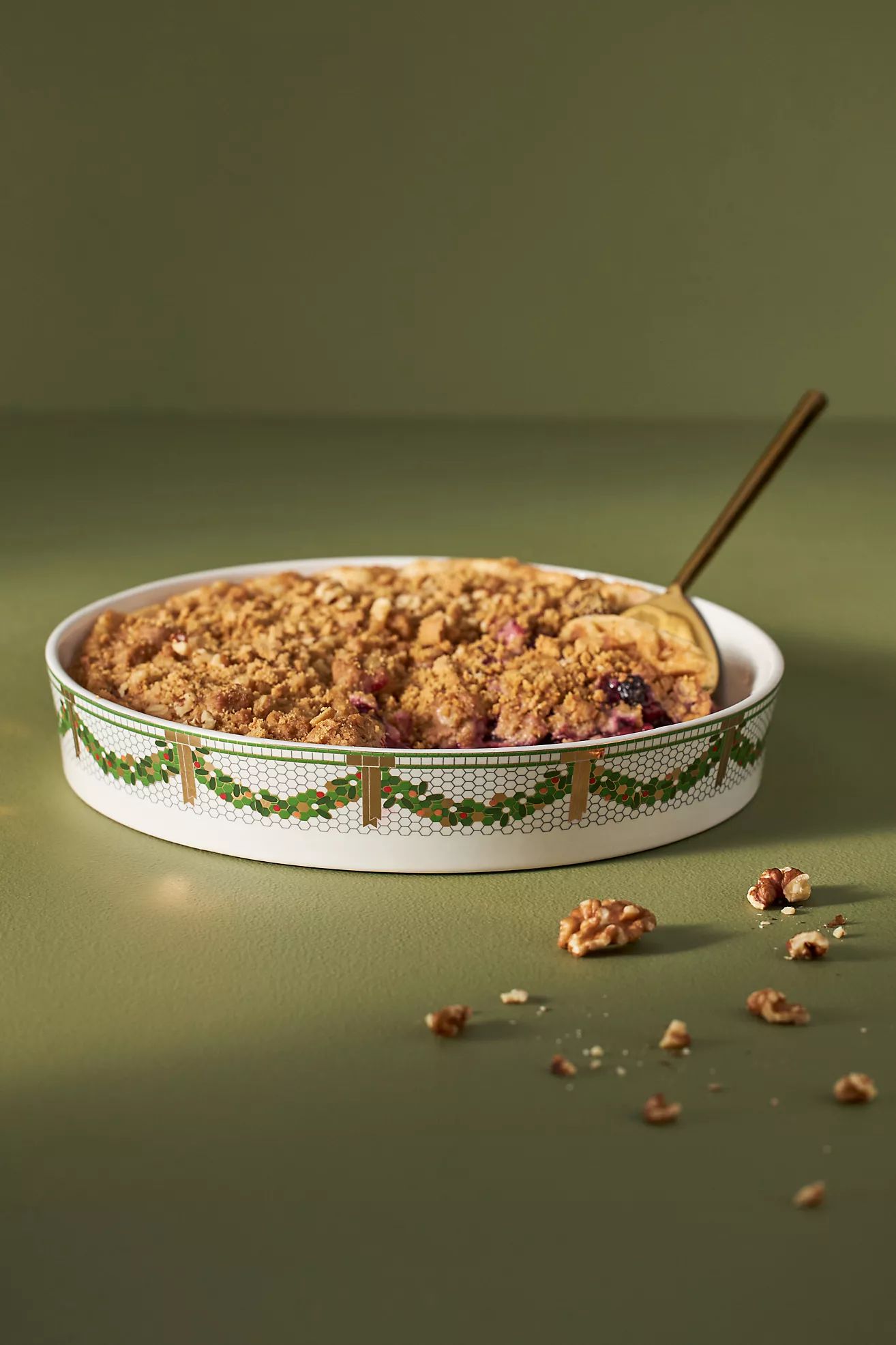 Festive Bistro Tile Pie Dish | Anthropologie (US)