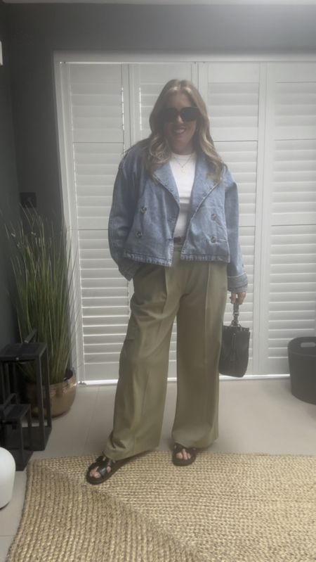 Spring styling, cargo trousers, denim trench 

#LTKover40 #LTKstyletip #LTKSeasonal