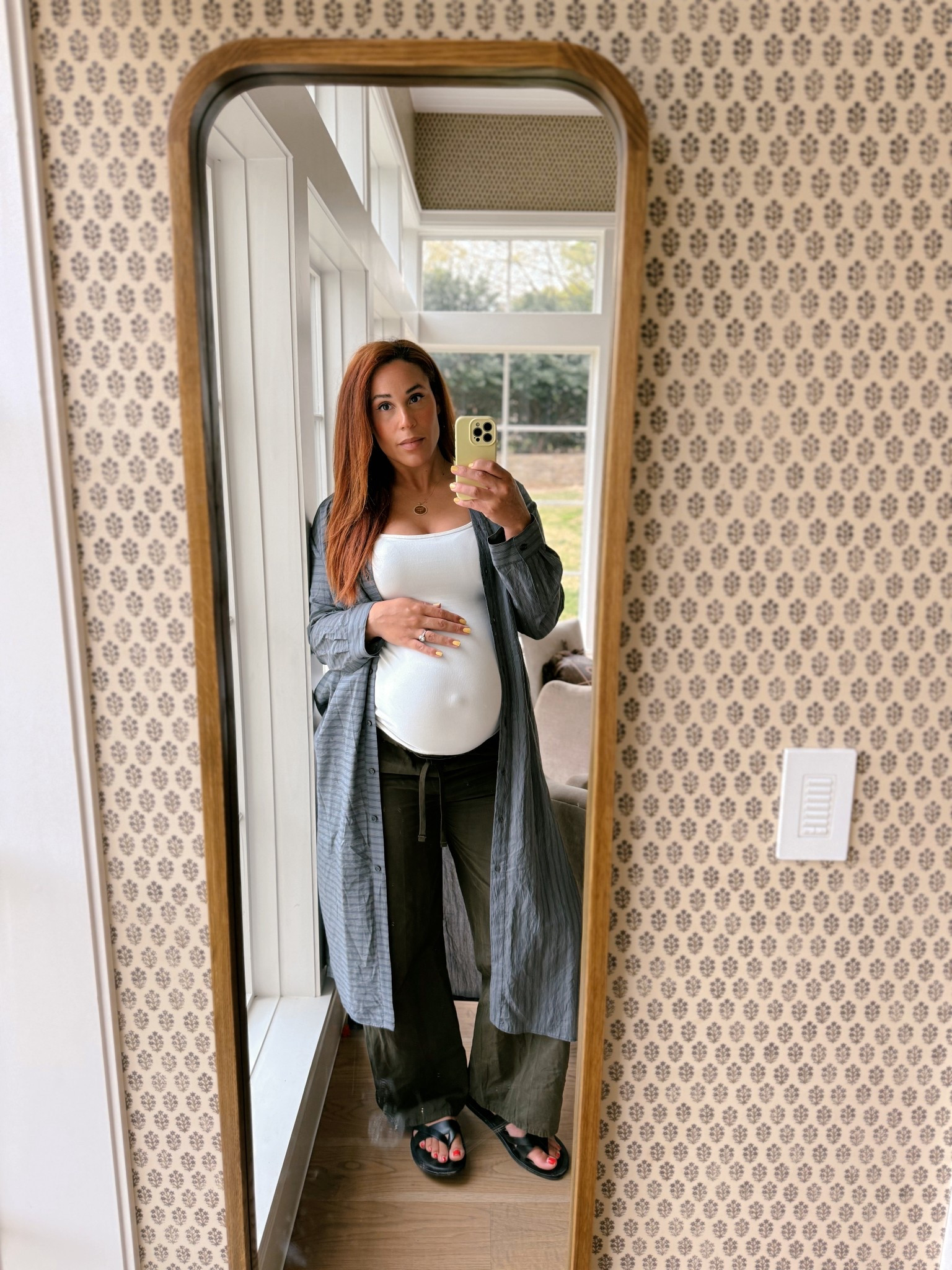 An open shirt dress over my favorite pre-pregnancy pants is my forever formula for the third trimester 

Pregnancy
Maternity 
Outfit
Motherhood
Mom style
Pregnancy style 

#LTKBump #LTKMidsize #LTKootd