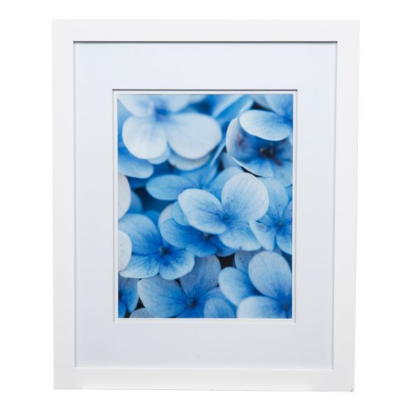Single Picture 16" x 20" Wide Double Matted to 11" x 14" Frame White - Gallery Solutions | Target
