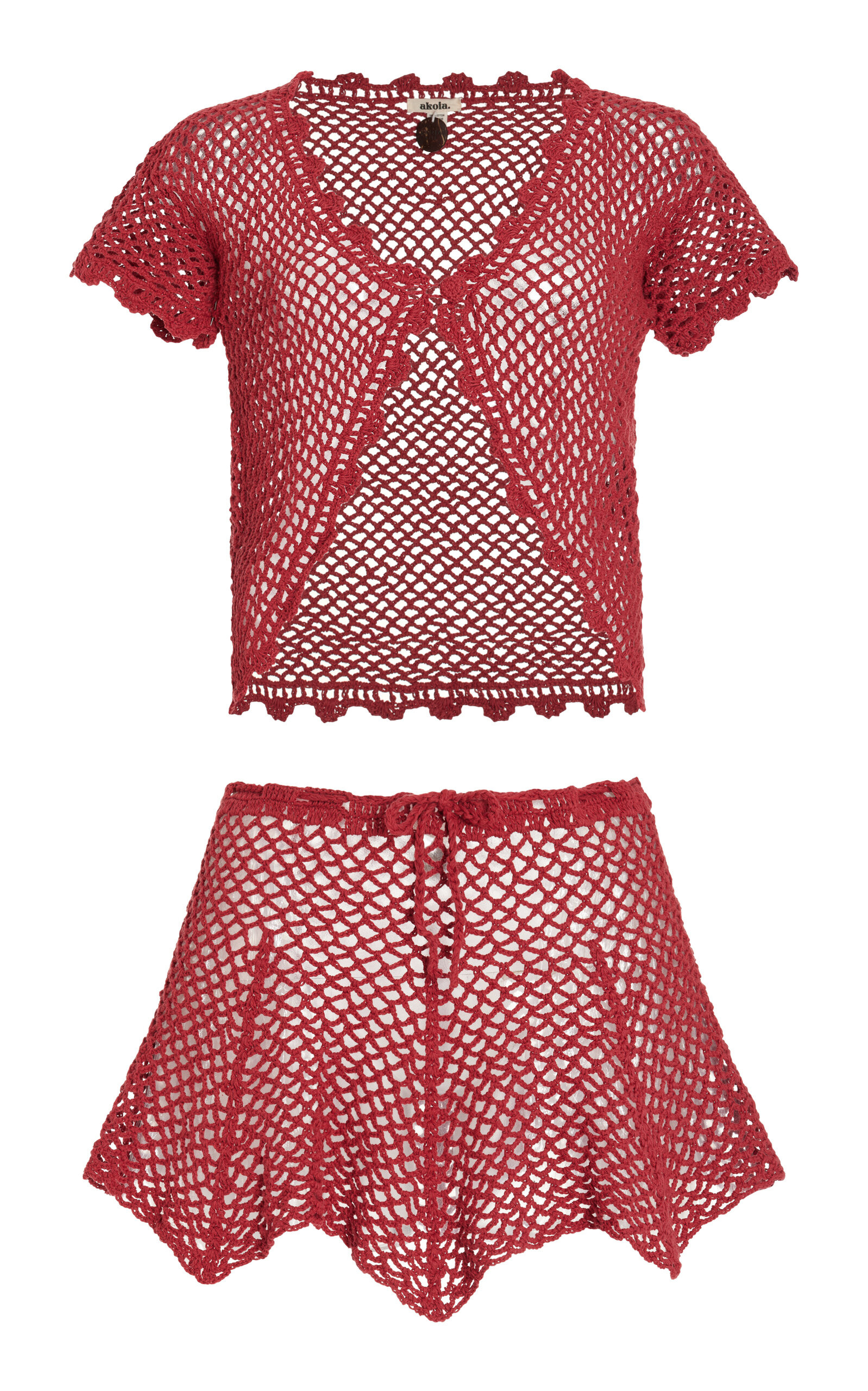 Gaia Crocheted Top And Skirt Set | Moda Operandi (Global)