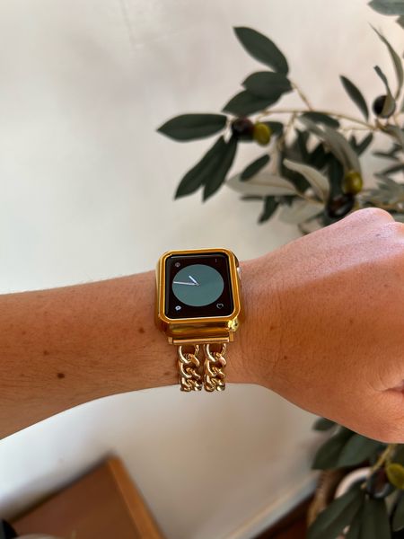 Apple Watch gold watch band really adorable and affordable 🤍 under $35!! Perfect to dress up your Apple Watch for work or wedding ⌚️

#LTKfindsunder50 #LTKworkwear #LTKstyletip