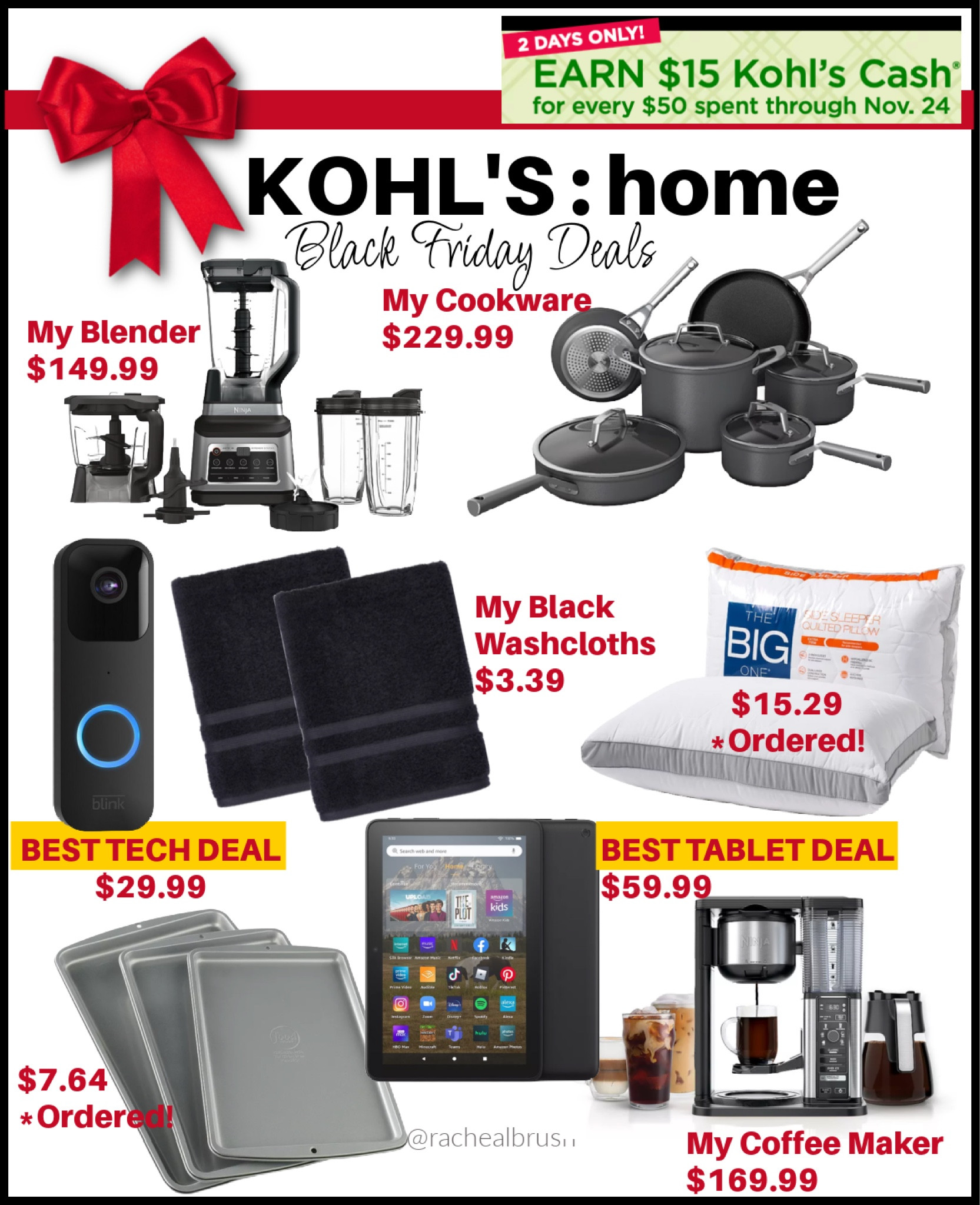 Kohl’s Black Friday!
Items I own; items I ordered  
Gift Guide

#LTKCyberWeek #LTKhome #LTKGiftGuide