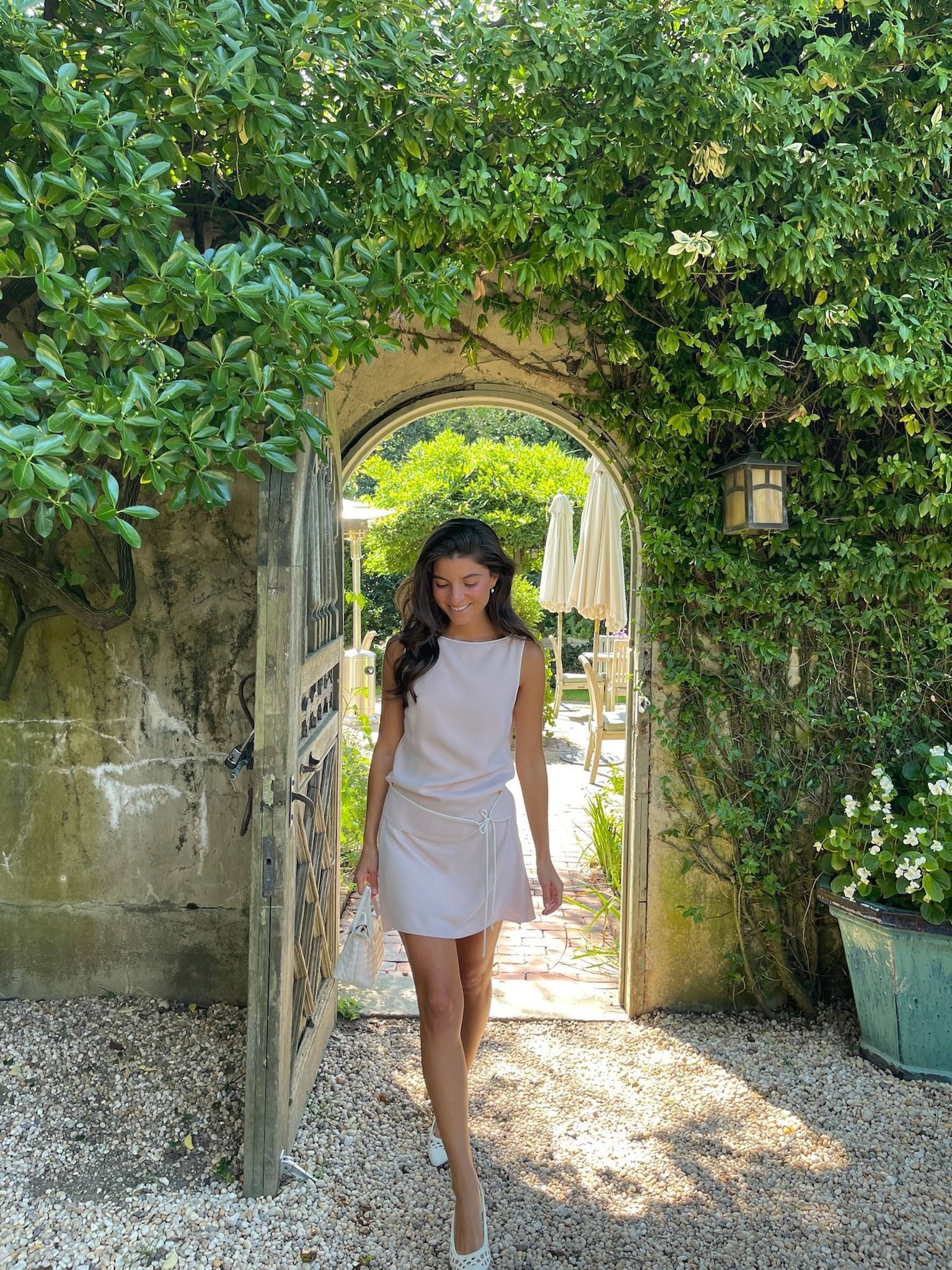 [9/22/25] love this blush mini dress, it was perfect for my wedding rehearsal brunch 💗 I styled it it with white pointed toe shoes and a chic woven handbag! linked my dress in a different color!

#LTKFindsUnder100 #LTKStyleTip #LTKSeasonal
