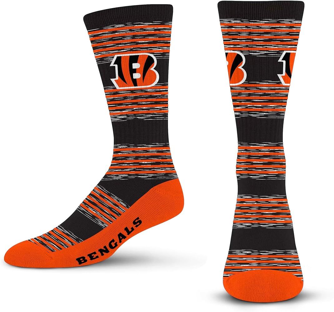 For Bare Feet Men's RMC Multi Stripe Crew Sock NFL | Amazon (US)