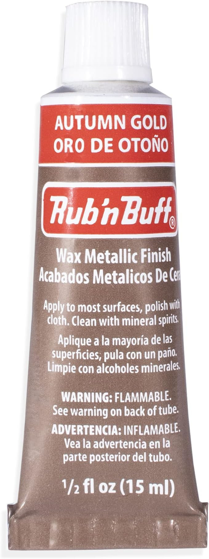 AMACO Rub n Buff Wax Metallic Finish - Rub n Buff Autumn Gold 15ml Tube - Versatile Gilding Wax f... | Amazon (US)